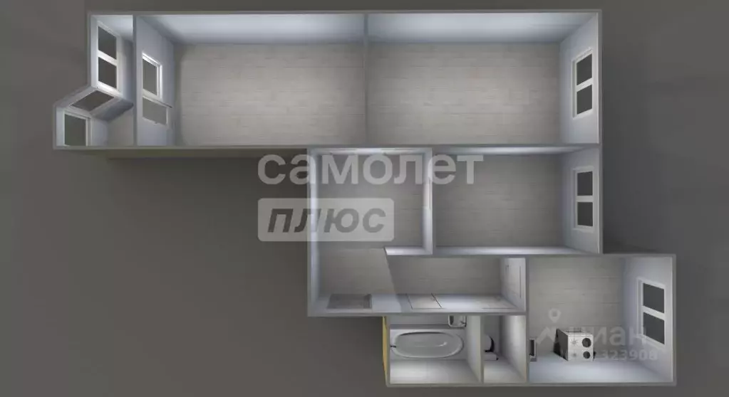 3-к кв. Москва бул. Дмитрия Донского, 2К1 (70.7 м) - Фото 2