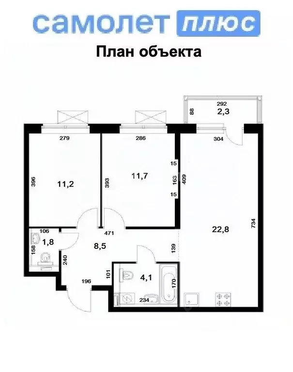 2-к кв. Свердловская область, Екатеринбург пер. Полимерный, 13 (62.4 ... - Фото 1