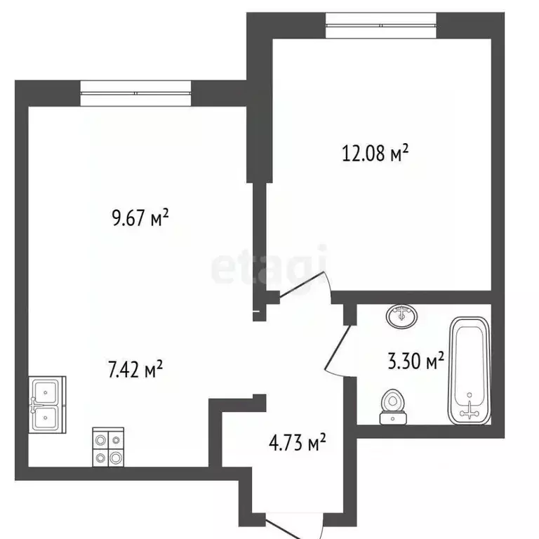 1-к кв. Москва ул. Академика Королева, 21 (37.0 м) - Фото 0