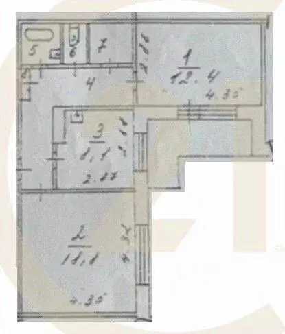 2-к кв. Пермский край, Пермь ул. Максима Горького, 41 (55.3 м) - Фото 2