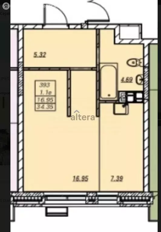 1-комнатная квартира: Казань, Приволжский район, жилой комплекс ... - Фото 1