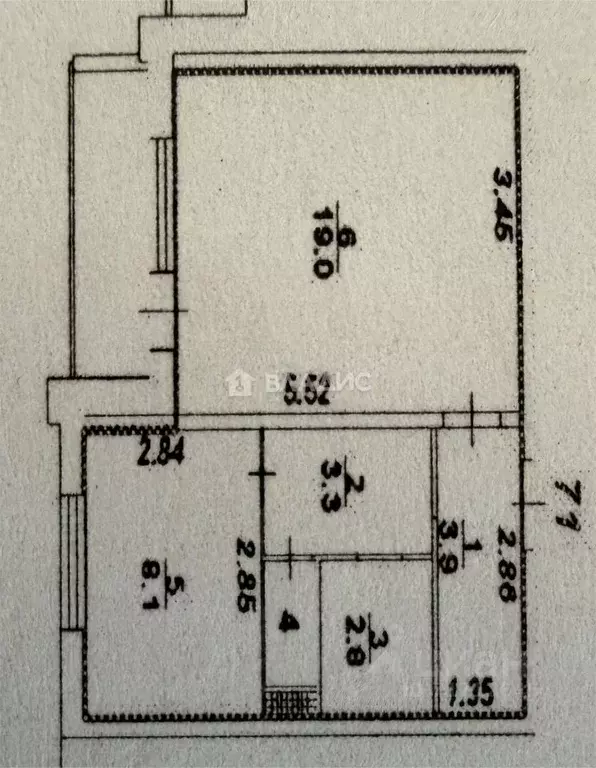 1-к кв. Воронежская область, Воронеж Тепличная ул., 26/2 (38.1 м) - Фото 2
