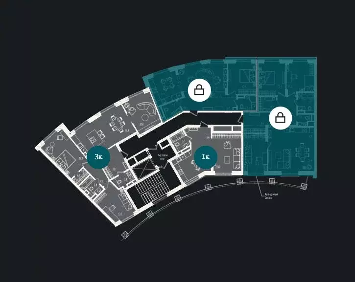 3-к кв. Тюменская область, Тюмень ул. Щербакова, 2к3 (91.87 м) - Фото 1