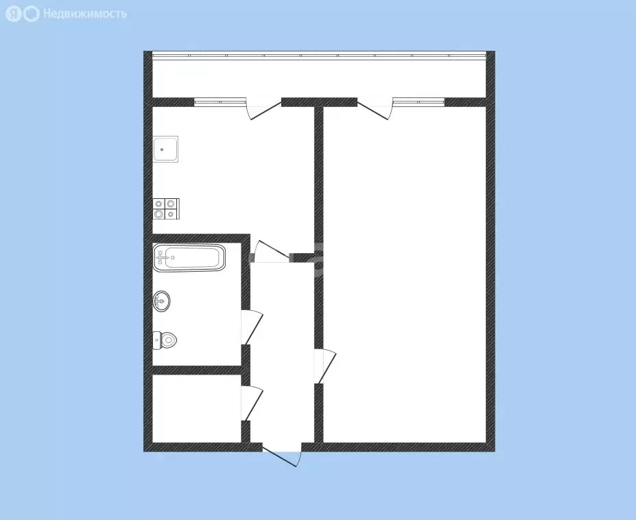 1-комнатная квартира: Черкесск, улица Лободина, 57 (33.1 м) - Фото 1