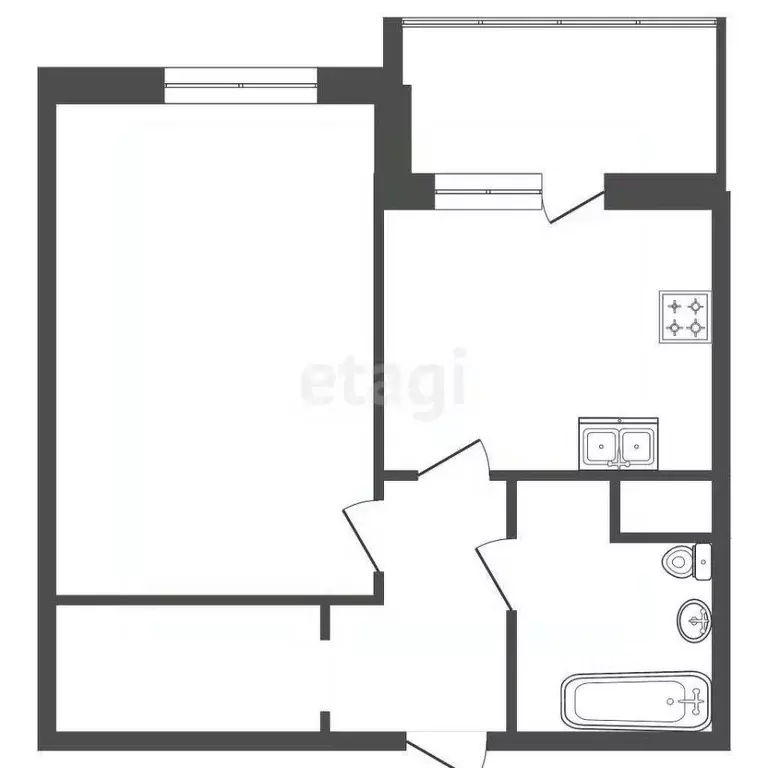 1-к кв. Санкт-Петербург ул. Плесецкая, 10 (29.0 м) - Фото 1