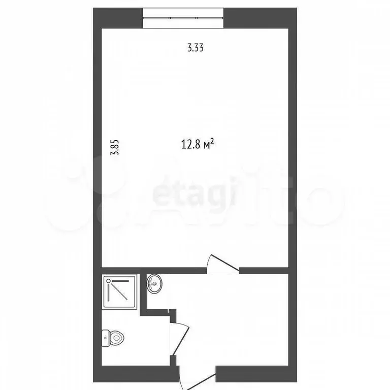 Квартира-студия, 17,9 м, 5/5 эт. - Фото 0