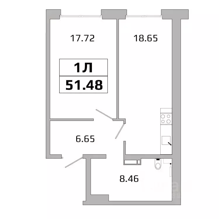 1-к кв. Иркутская область, Иркутск ИВАТУ городок, Авиатор жилой ... - Фото 1