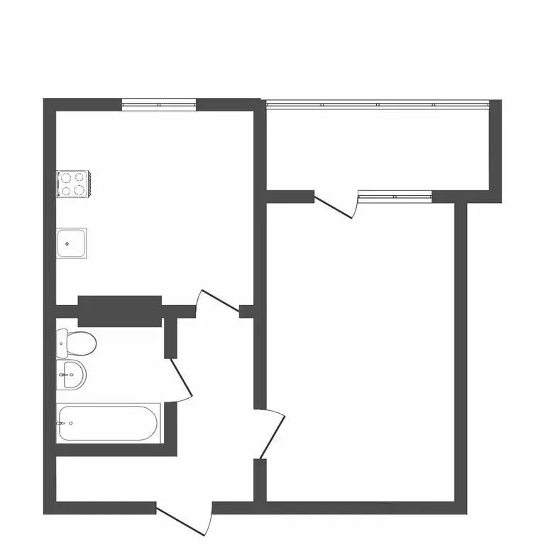1-комнатная квартира: Тюмень, улица Муравленко, 3к1 (37.5 м) - Фото 1