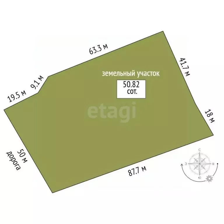 Участок в Орловская область, Орловский муниципальный округ, с. Большая ... - Фото 2