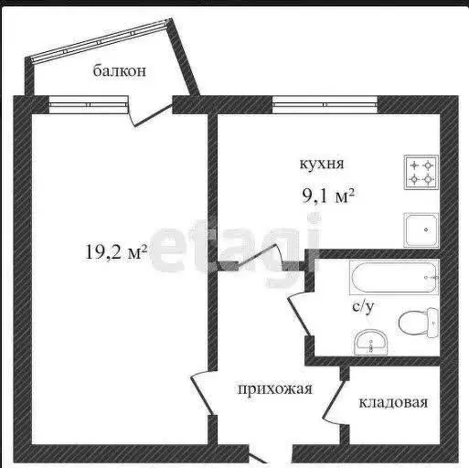 1-комнатная квартира: Воронеж, улица Хользунова, 88 (37.3 м) - Фото 1