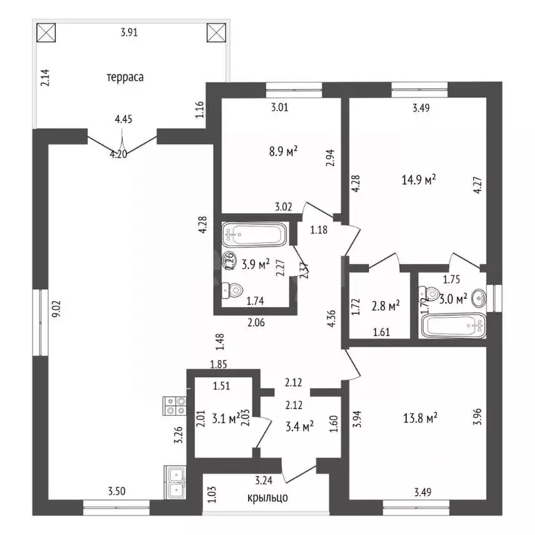 Дом в Тюменская область, Тюмень Поле Чудес-2 садовое товарищество, ул. ... - Фото 2