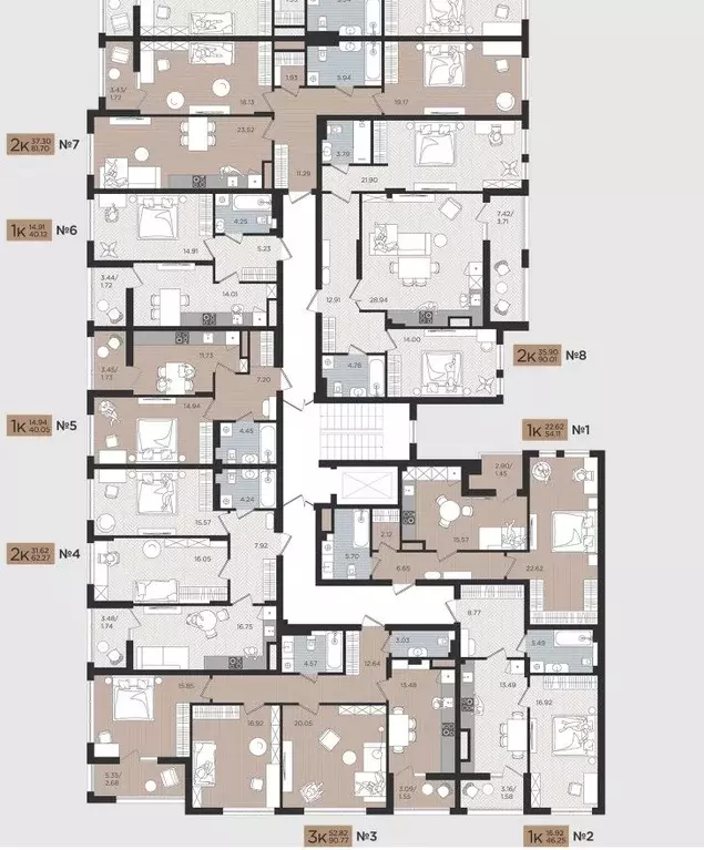 1-к кв. Калининградская область, Калининград Мой Город жилой комплекс ... - Фото 2