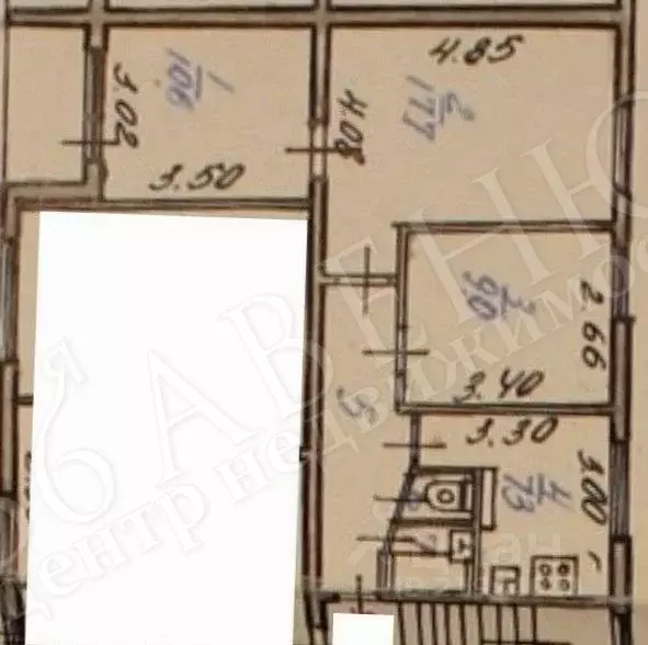 3-к кв. Воронежская область, Воронеж ул. Генерала Лизюкова, 32 (54.0 ... - Фото 2