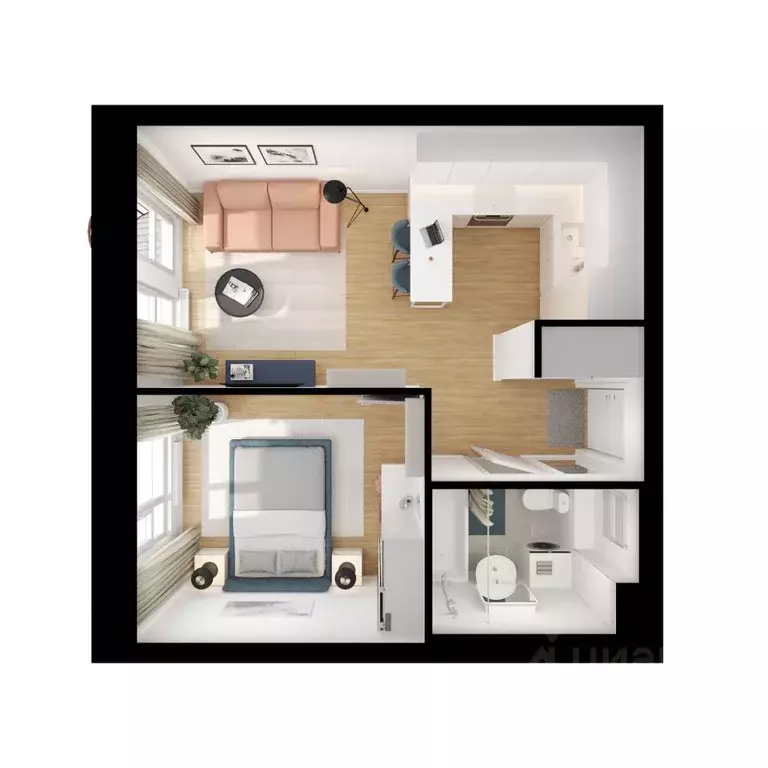 1-к кв. Московская область, Красногорск городской округ, пос. ... - Фото 2