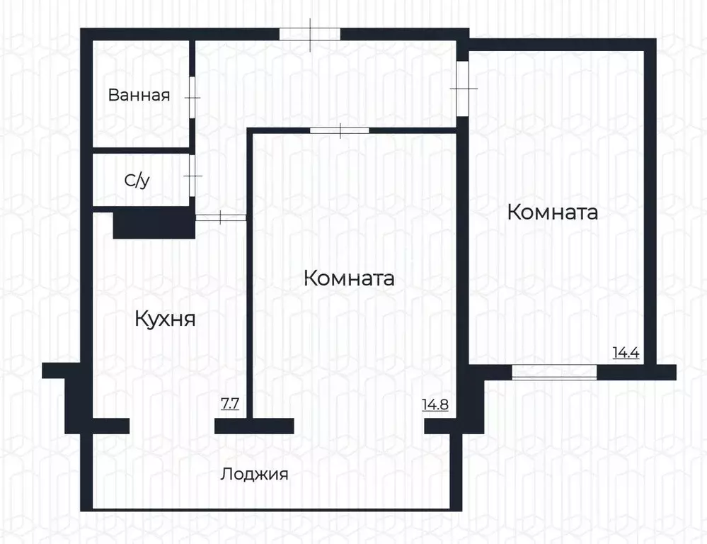 2-к кв. Свердловская область, Екатеринбург ул. Черепанова, 12 (48.0 м) - Фото 1