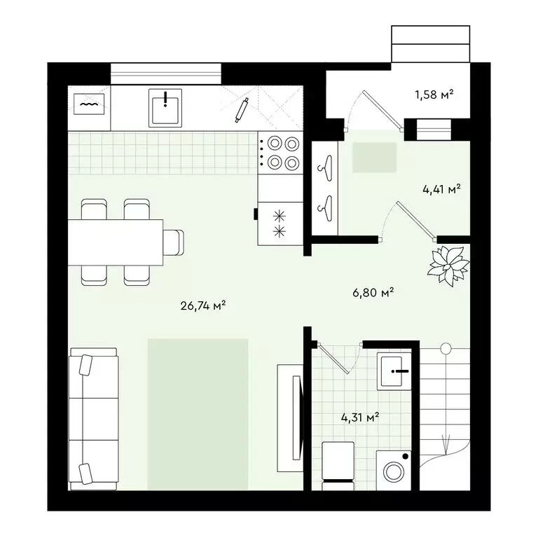 2-комнатная квартира: Тюмень, улица Алексея Рогожина, 29 (83.17 м) - Фото 0