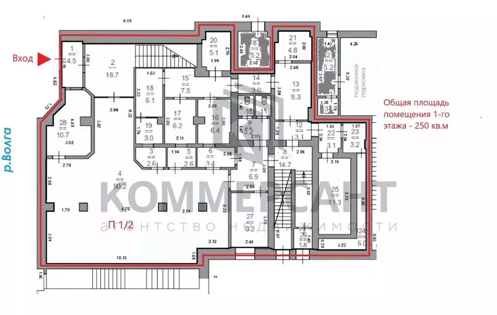 Офис в Нижегородская область, Нижний Новгород Верхне-Волжская наб., 2б ... - Фото 2