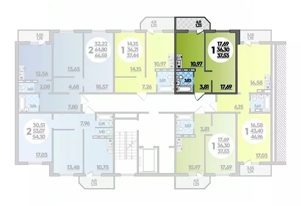 1-к кв. Краснодарский край, Крымск Надежда мкр, ул. Надежды, 11 (37.53 ... - Фото 1