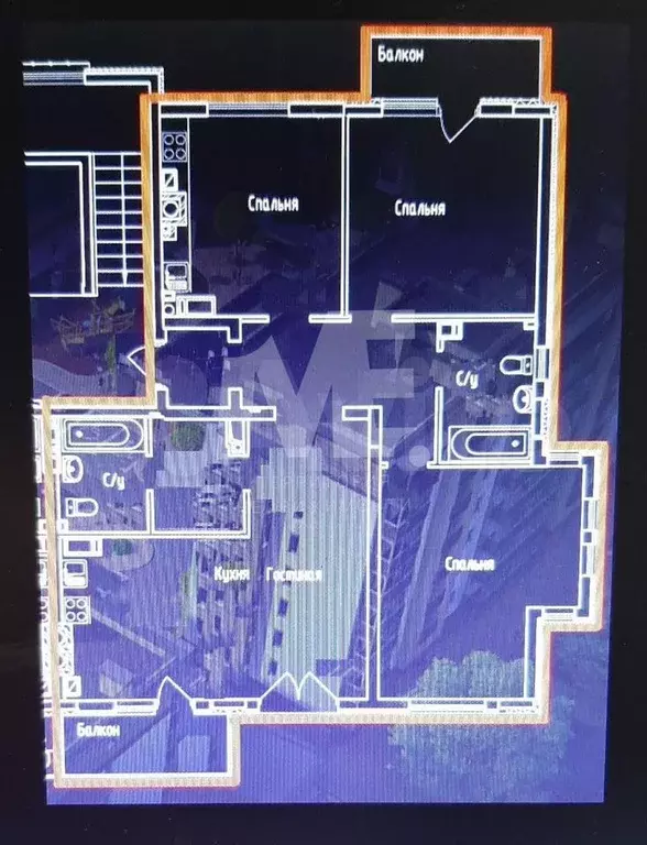 3-к. квартира, 115 м, 8/9 эт. - Фото 0