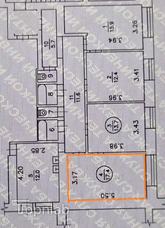 Комната Челябинская область, Озерск Октябрьская ул., 30 (17.4 м) - Фото 2