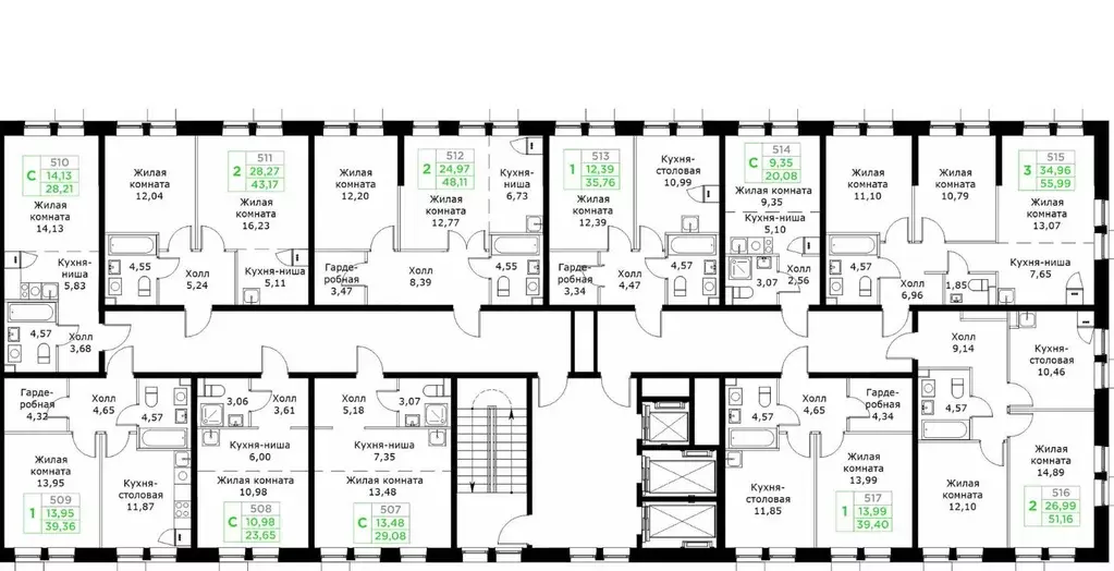 1-к кв. Московская область, Мытищи Имени Г.Т. Шитикова мкр, Кит 2 ... - Фото 2