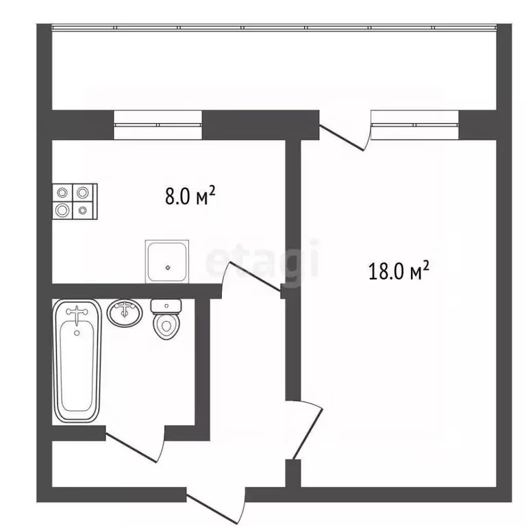 1-к кв. Костромская область, Кострома Никитская ул., 15 (36.0 м) - Фото 0