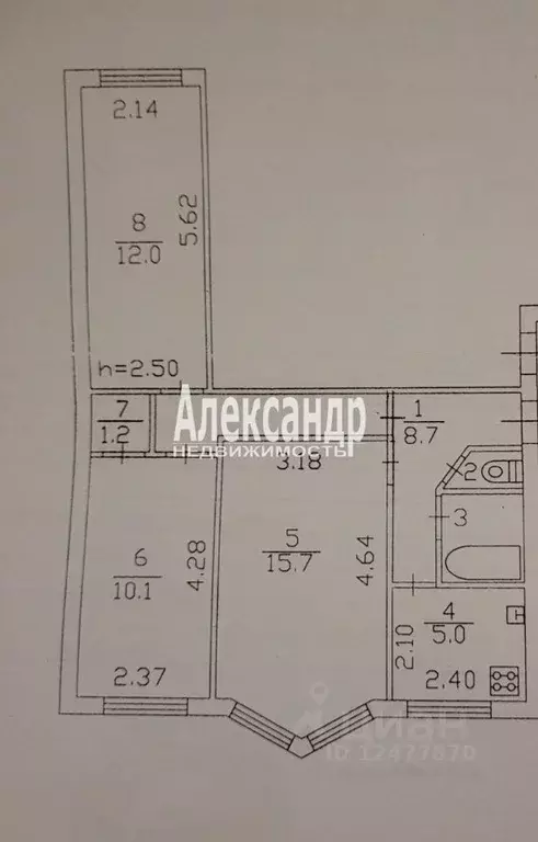 3-к кв. Ленинградская область, Гатчина ул. Хохлова, 17 (56.0 м) - Фото 1