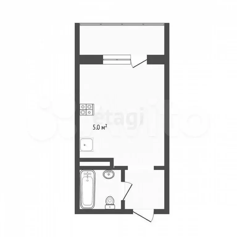 Квартира-студия, 19,6 м, 9/16 эт. - Фото 0