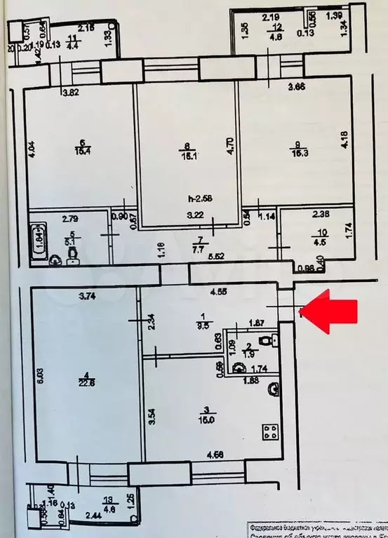 4-к. квартира, 119 м, 15/18 эт. - Фото 0