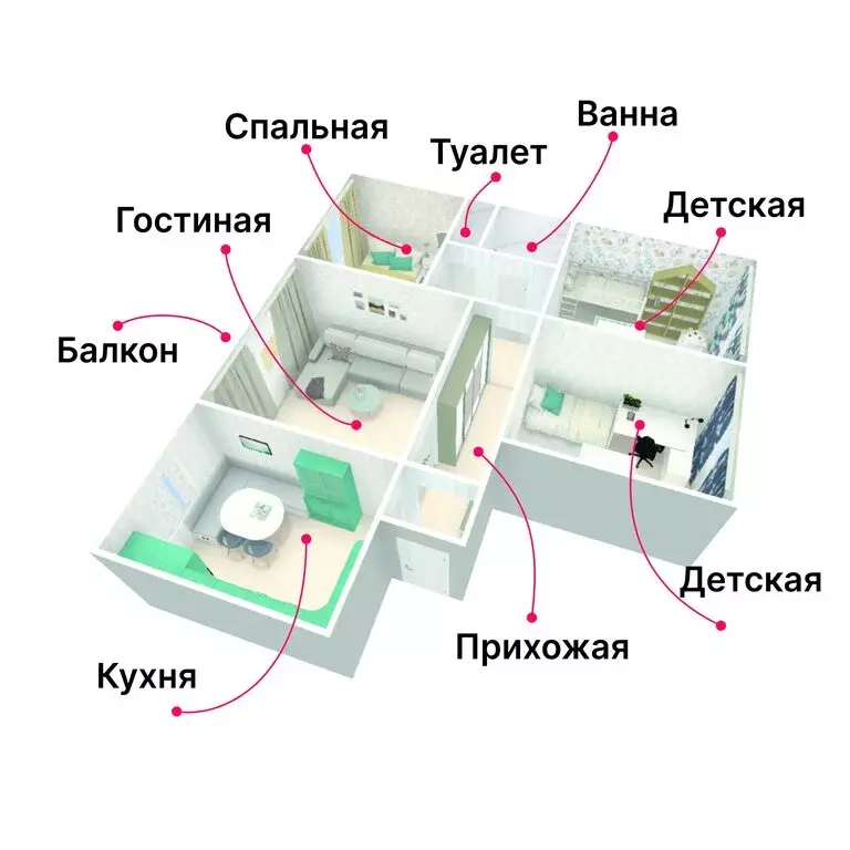 4-комнатная квартира: Красноярск, микрорайон Северный, Светлогорский ... - Фото 0