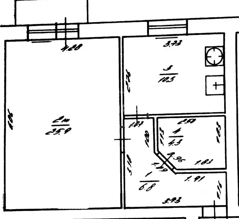 1-к кв. Калининградская область, Гурьевск Советская ул., 20 (48.0 м) - Фото 2