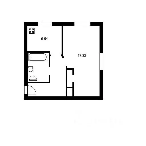 1-к кв. Липецкая область, Липецк ул. Гагарина, 55/2 (32.0 м) - Фото 2