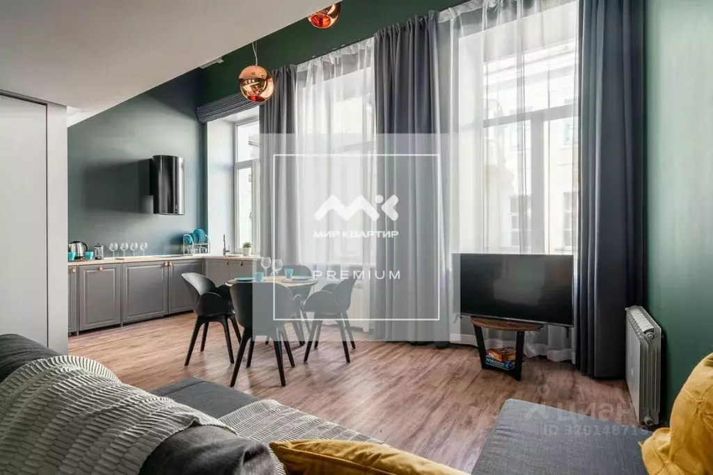 Студия Санкт-Петербург Галерная ул., 29 (45.0 м) - Фото 1