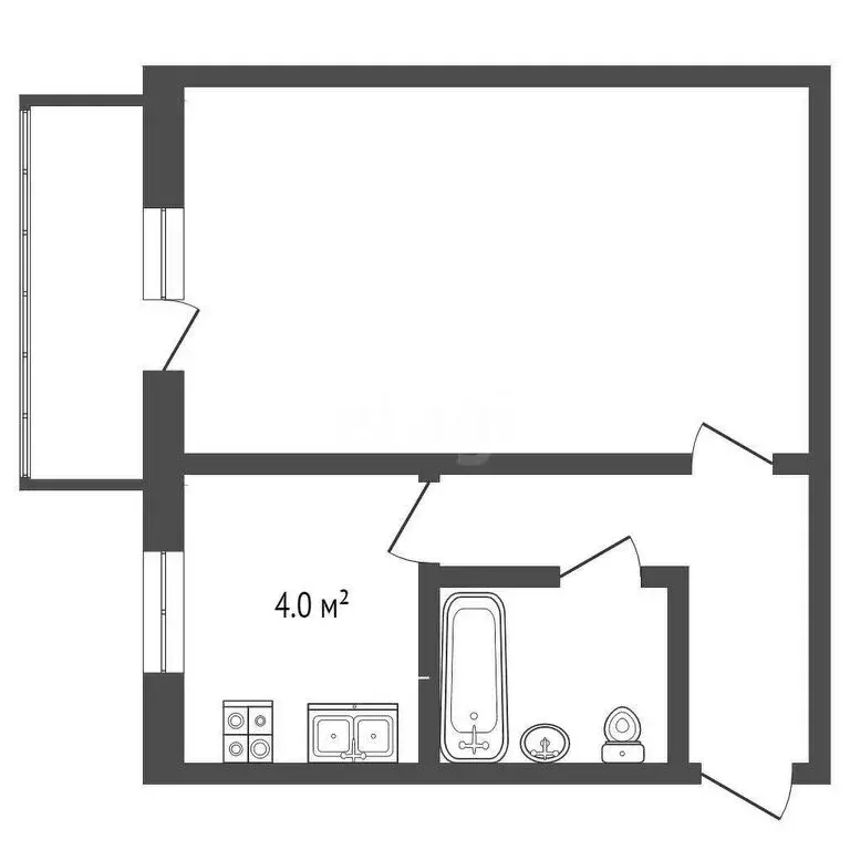 1-комнатная квартира: Орёл, улица Матвеева, 18 (30.6 м) - Фото 0