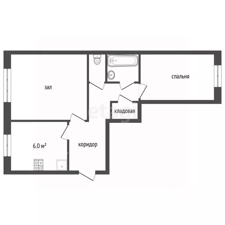 2-к кв. Смоленская область, Сафоново 1-й мкр, 20 (50.0 м) - Фото 2