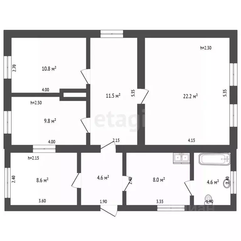 Дом в Крым, Симферопольский район, Кольчугинское с/пос, с. Равнополье ... - Фото 2