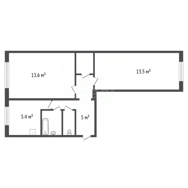 2-к кв. Красноярский край, Красноярск ул. 60 лет Октября, 40а (45.0 м) - Фото 2