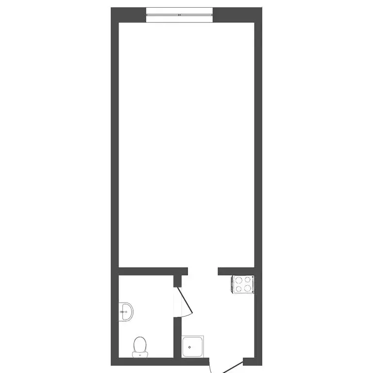 1к в -комнатной квартире ( м) - Фото 1