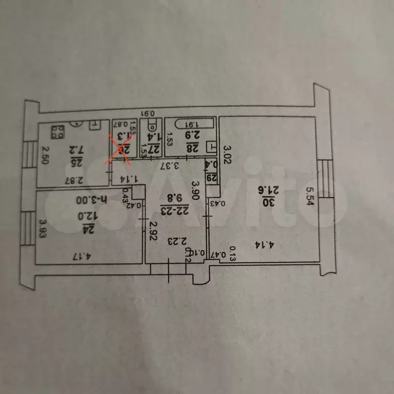 2-к. квартира, 57 м, 1/3 эт. - Фото 0