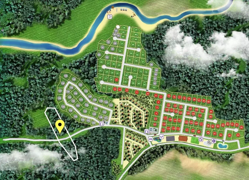 Участок в Московская область, Клин городской округ, д. Коськово  (83.5 ... - Фото 1