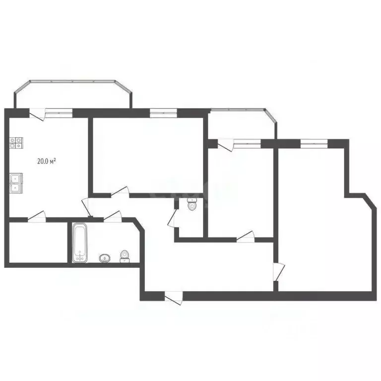 3-к кв. Краснодарский край, Геленджик ул. Витебская, 14к4 (107.0 м) - Фото 2