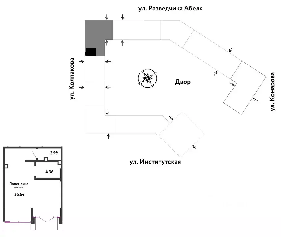 Торговая площадь в Московская область, Мытищи ул. Комарова, 17 (44 м) - Фото 0