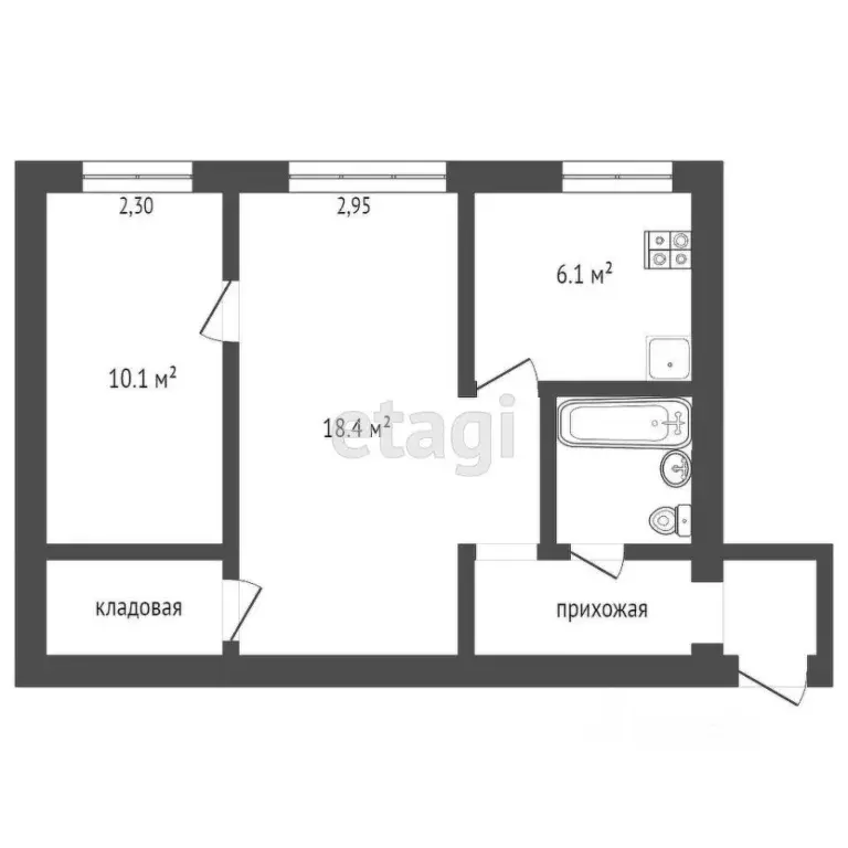 2-к кв. Камчатский край, Петропавловск-Камчатский Рябиковская ул., ... - Фото 2
