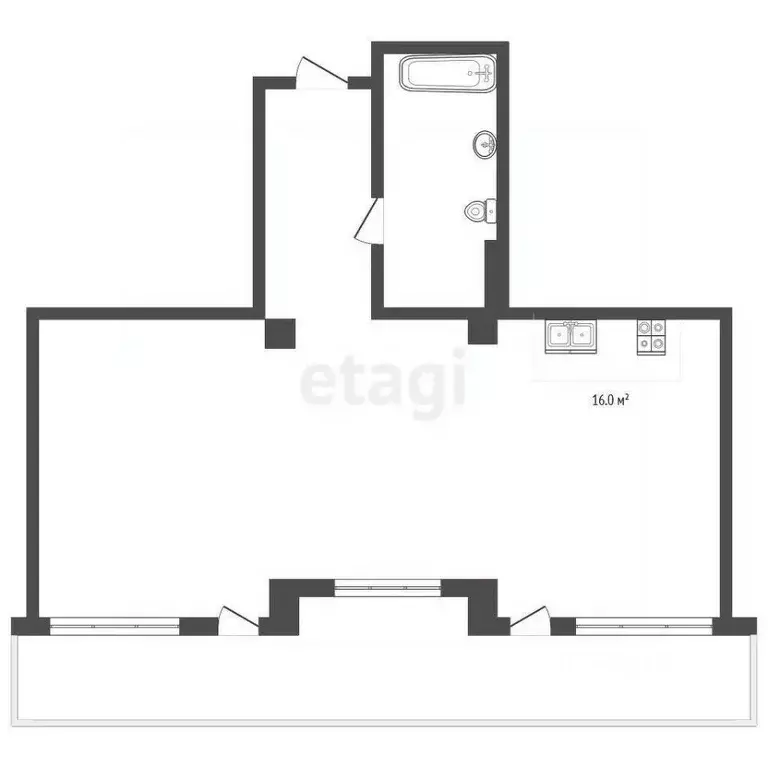 2-к кв. Севастополь Севастопольская зона ЮБК кв-л, 14А (66.9 м) - Фото 2