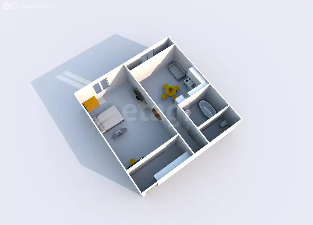 1-комнатная квартира: село Троицкое, улица Матросова, 15к9 (44.3 м) - Фото 1