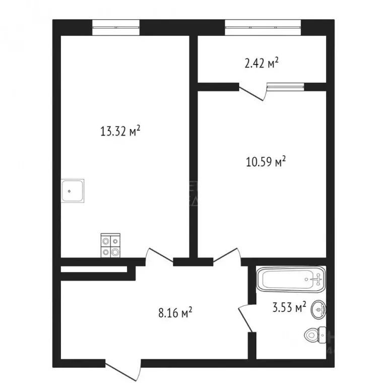 1-к кв. Тюменская область, Тюмень ул. Павла Никольского, 2 (36.0 м) - Фото 1