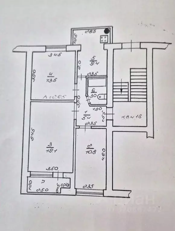 3-к кв. Северная Осетия, Моздок ул. Кирова, 125 (61.0 м) - Фото 1