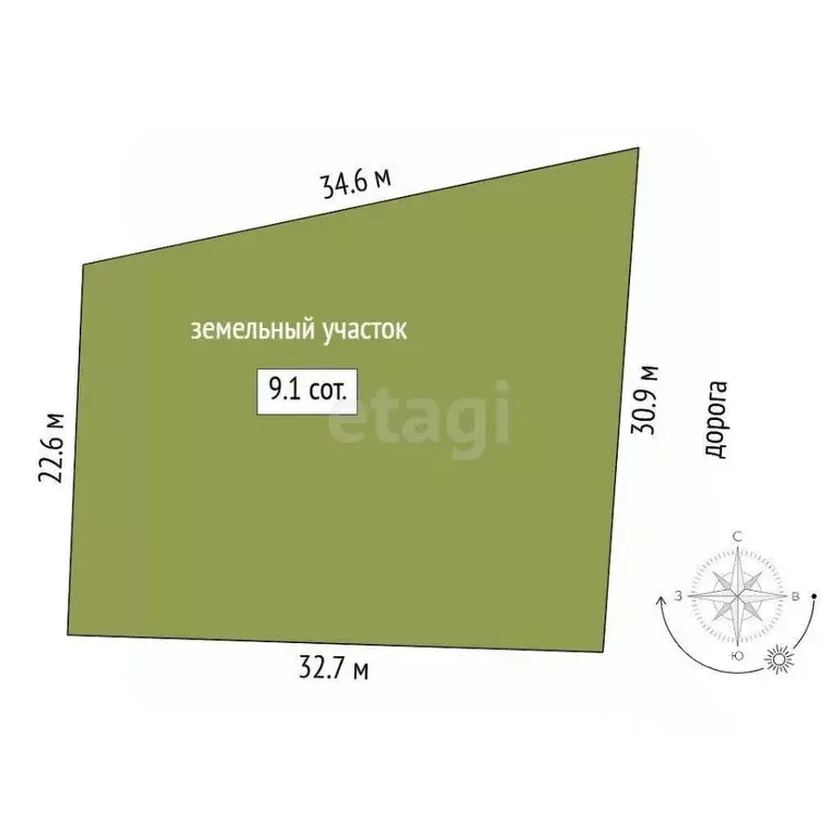 Участок в Тюменская область, Нижнетавдинский муниципальный округ, ... - Фото 2