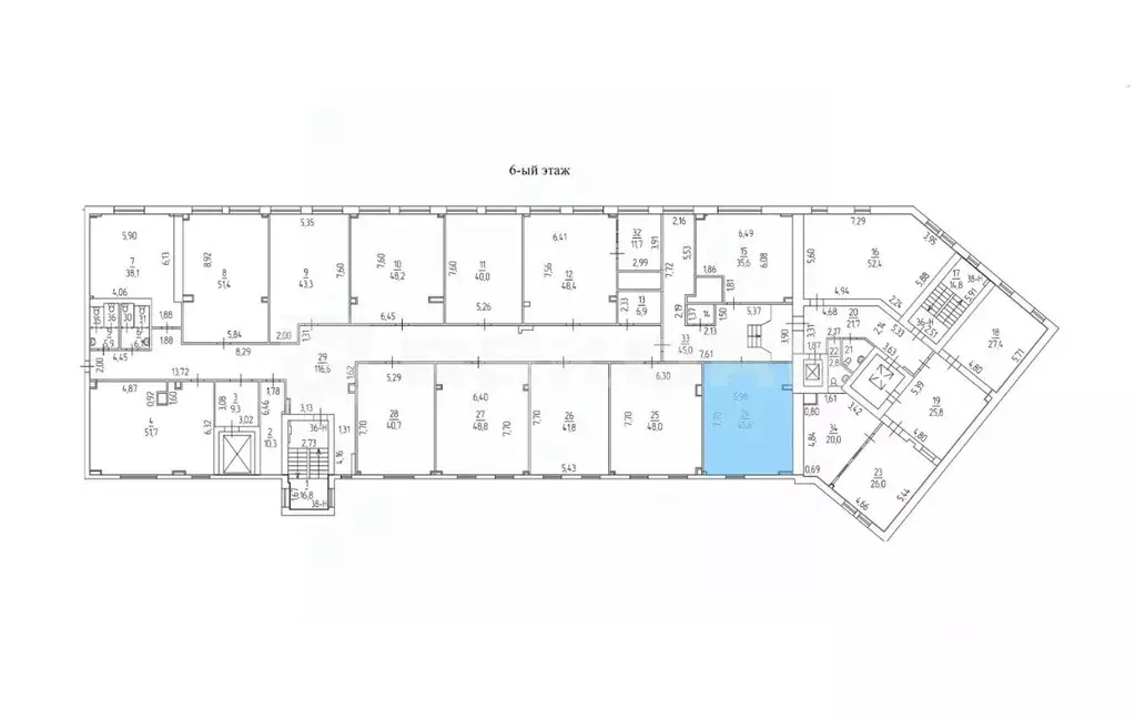 Офис в Санкт-Петербург ул. Маршала Говорова, 52А (46 м) - Фото 1