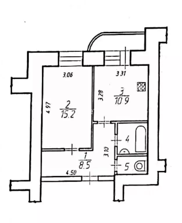 1-к кв. Белгородская область, Белгород ул. Щорса, 45л (40.5 м) - Фото 2